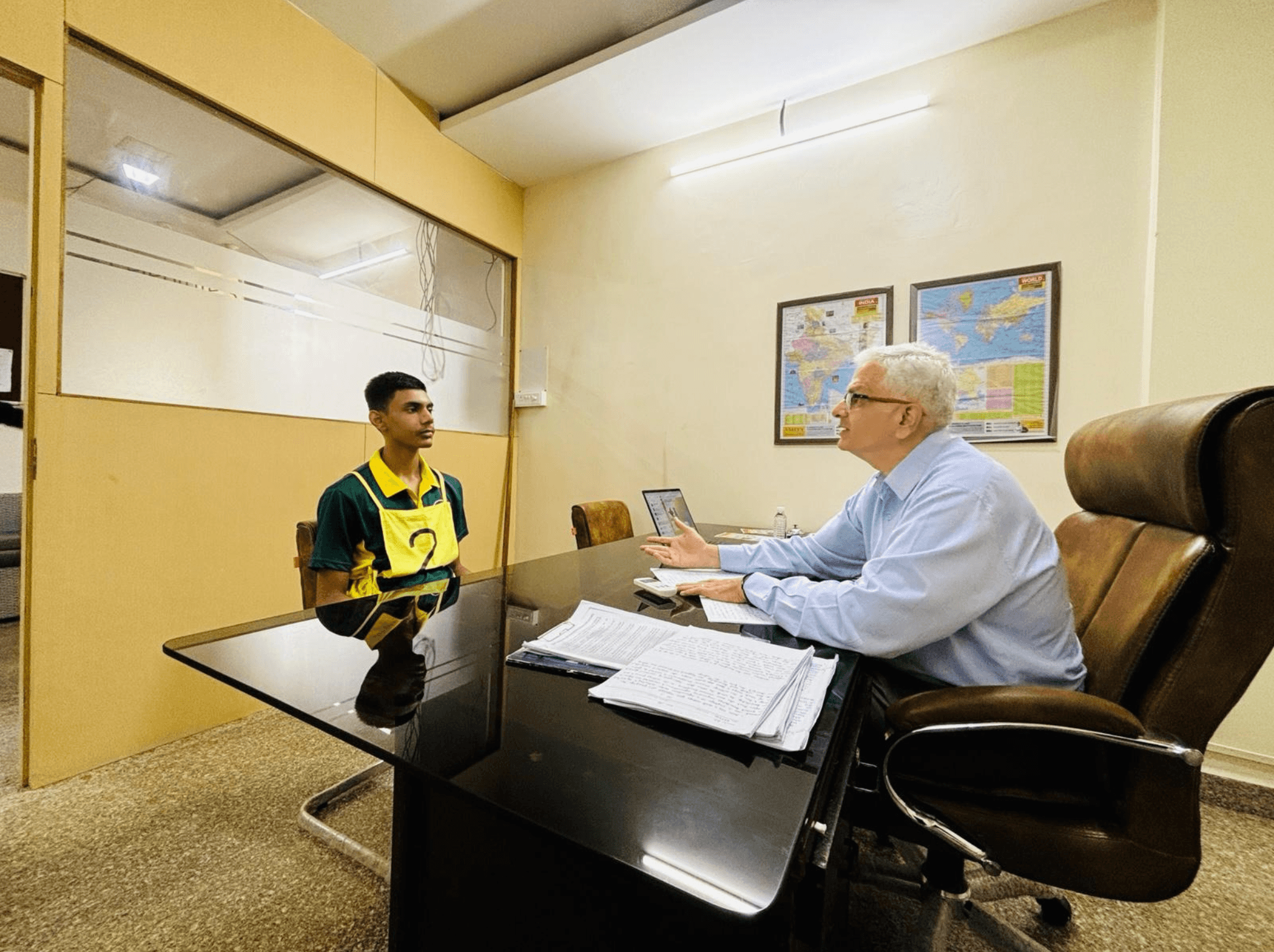 Dedicated mock interview rooms by ex-SSB officers